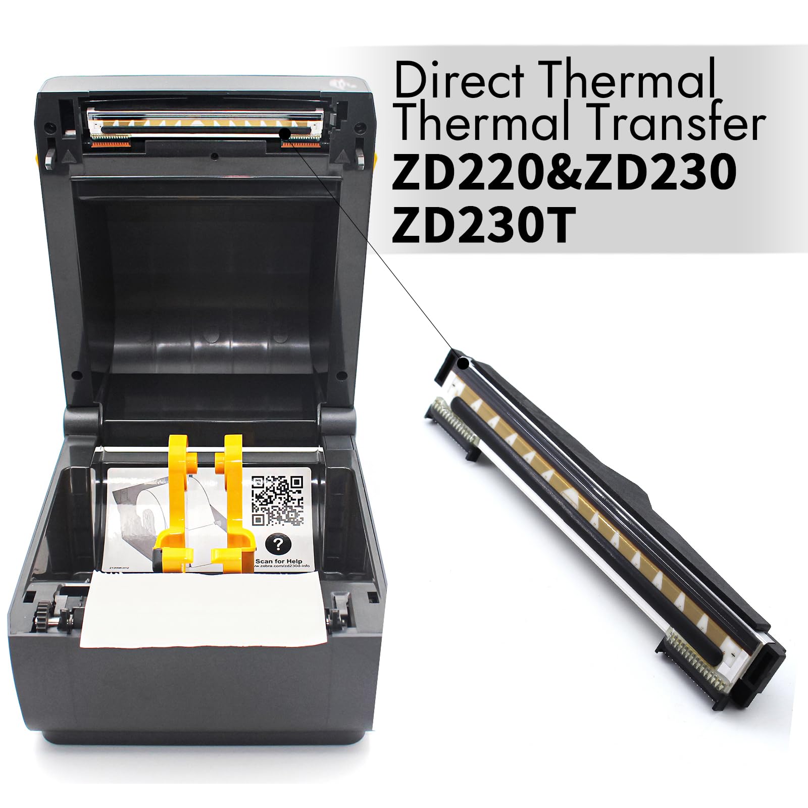 Amazon.com : P1115689 New Kit Printhead for Zebra ZD220 ZD230